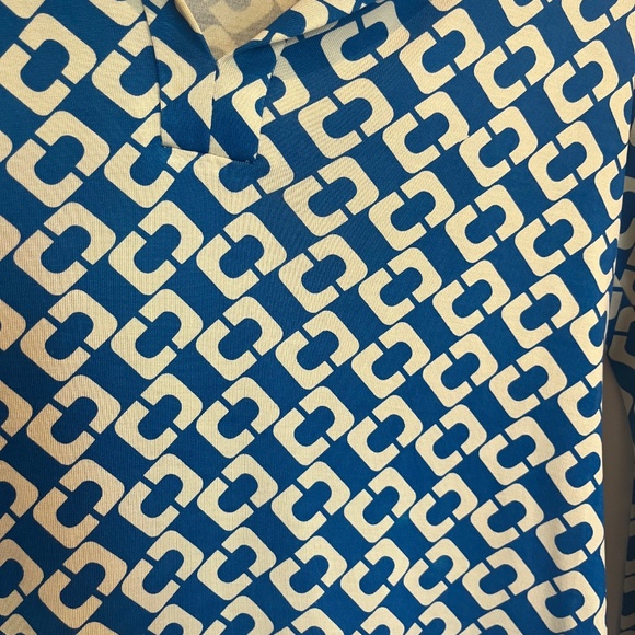 Diane von Furstenberg geometric long sleeve mini - Picture 4 of 6